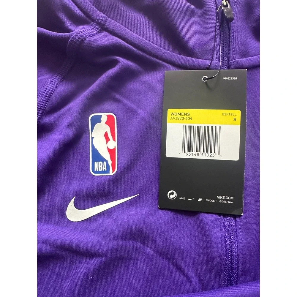 Nike NBA Los Angeles Lakers Women's‎ Dri-FIT Purple Pullover Top